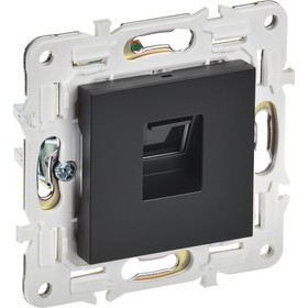 SKANDY Розетка компьютерная RJ45 кат.5E SK-K01Bl черный IEK