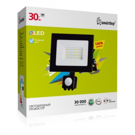 Светодиодный (LED) прожектор FL Sensor Pro 30W/6500K/IP65 SBL-EFLPIR-30-65