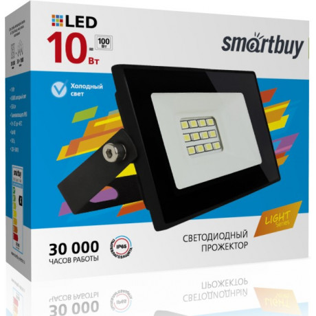 Светодиодный (LED) прожектор FL SMD LIGHT Smartbuy-10W/6500K/IP65 (SBL- FLLight-10-65K)