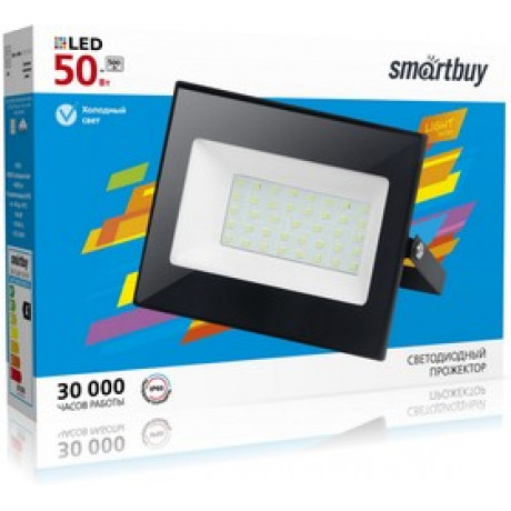 Светодиодный (LED) прожектор FL SMD LIGHT Smartbuy-50W/6500K/IP65 (SBL- FLLight-50-65K)