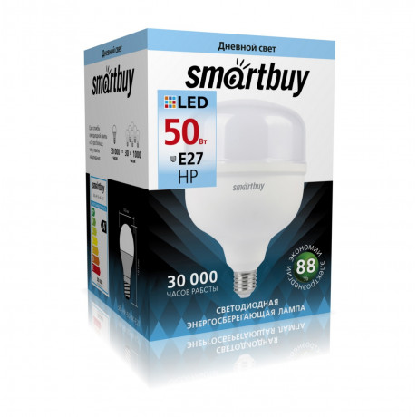 Светодиодная (LED) Лампа Smartbuy-HP-50W/4000/E27 (SBL- НР-50-4К-Е27) Светодиодная (LED) Лампа Smartbuy-HP-50W/4000/E27 (SBL- НР-50-4К-Е27)