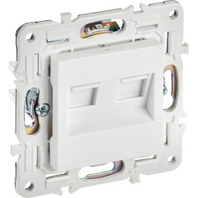SKANDY Розетка компьютерная двойная RJ45 кат.5E SK-K03W арктический белый IEK