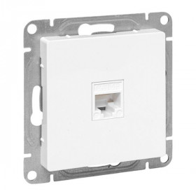 Эпика Механизм розетки RJ45 (cat5) белый EKF